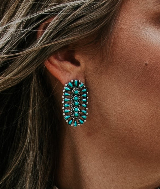 Concho Stud Earrings