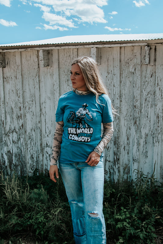 World Needs More Cowboys Graphic Tee