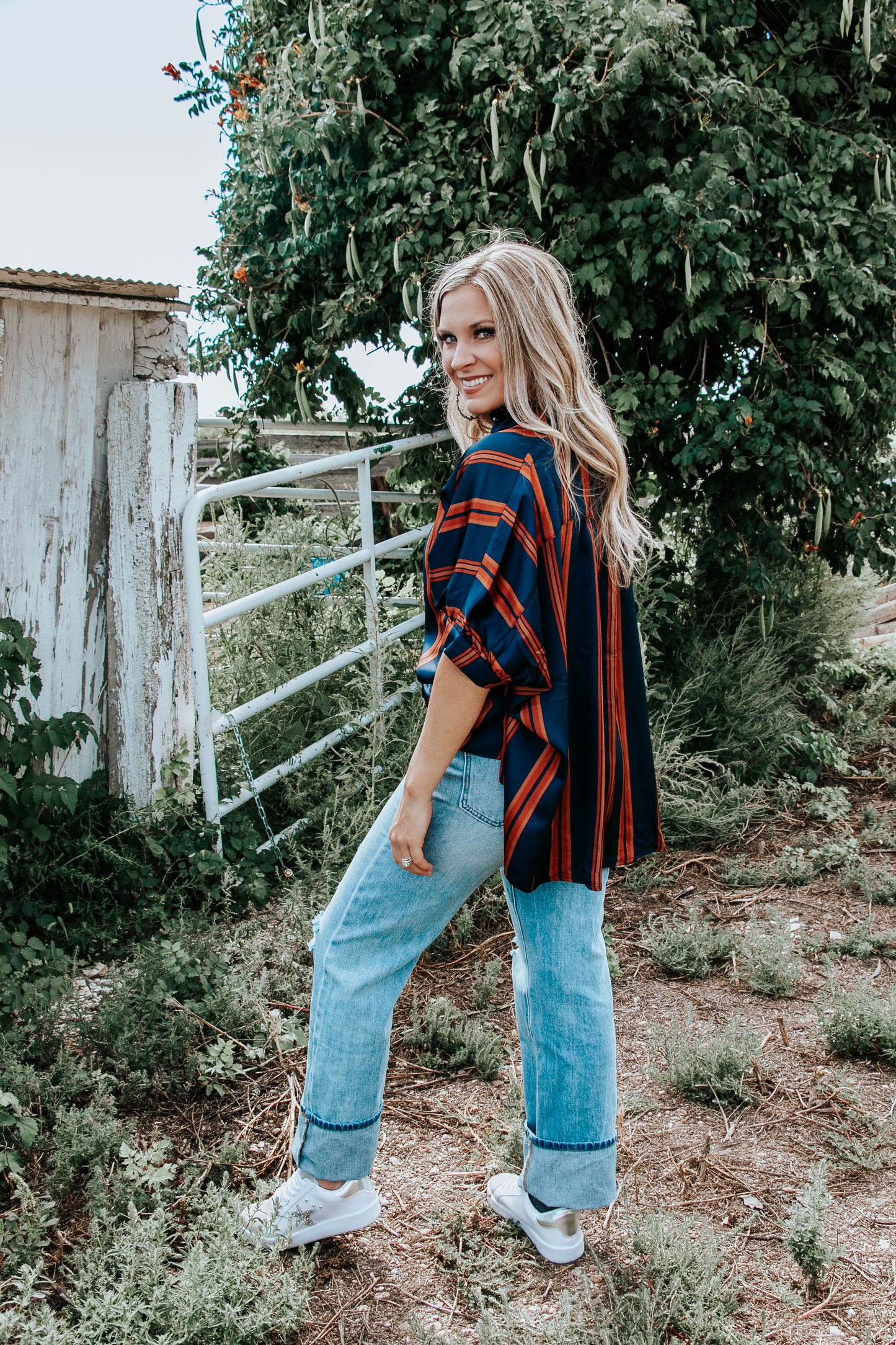 Striped Button Down Shirt