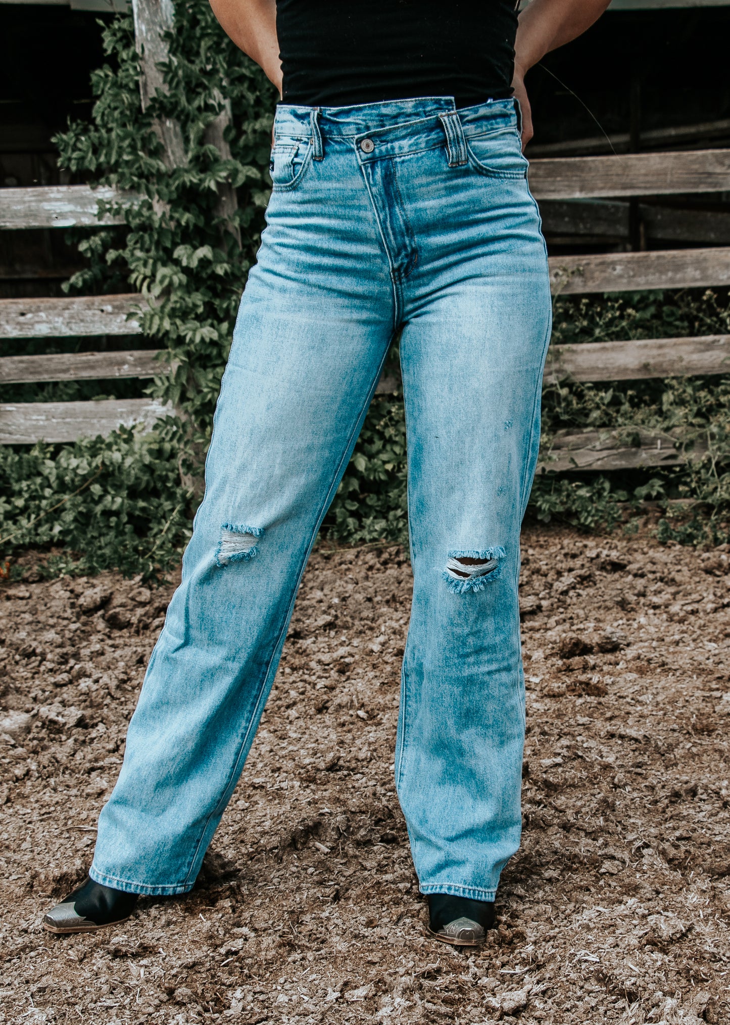 90's Wide Leg Straight Jeans